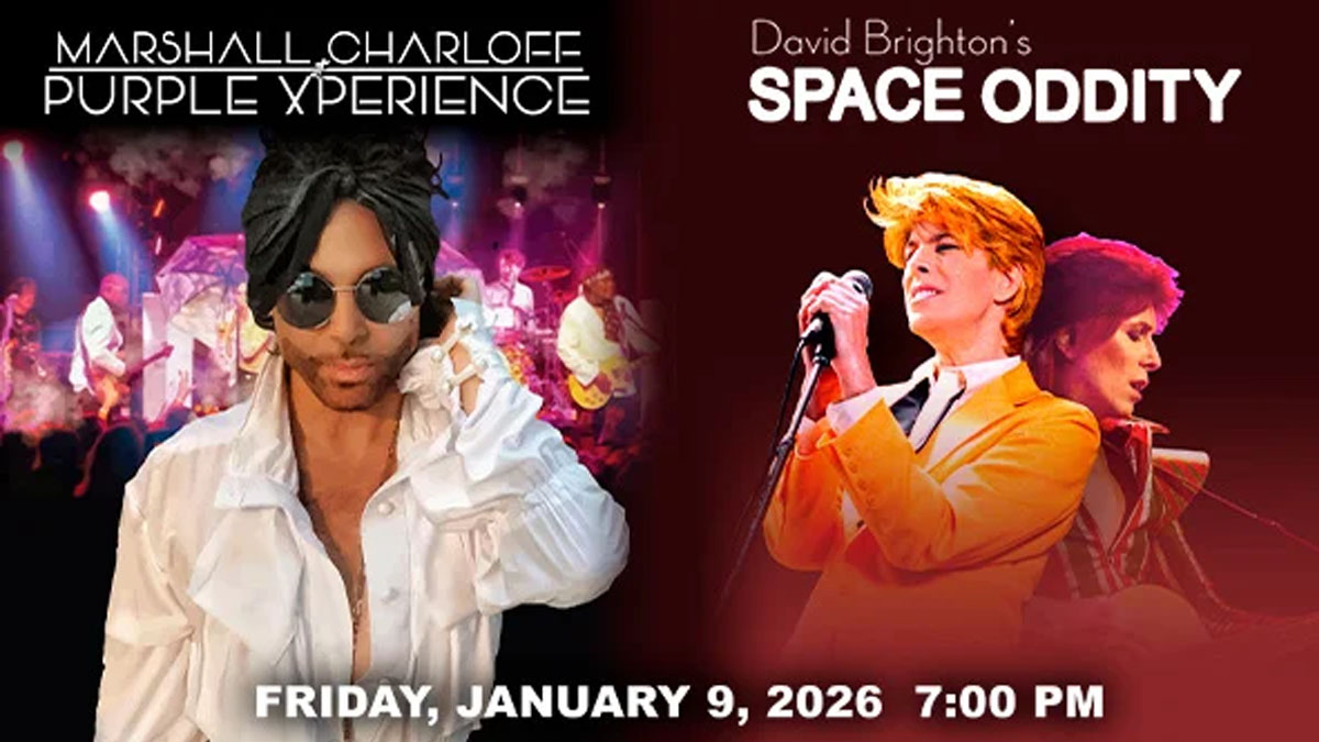 Marshall Charloff & the Purple Xperience and David Brighton's Space Oddity at Genesee Theatre
